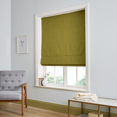 Wallace Mustard Roman Blind