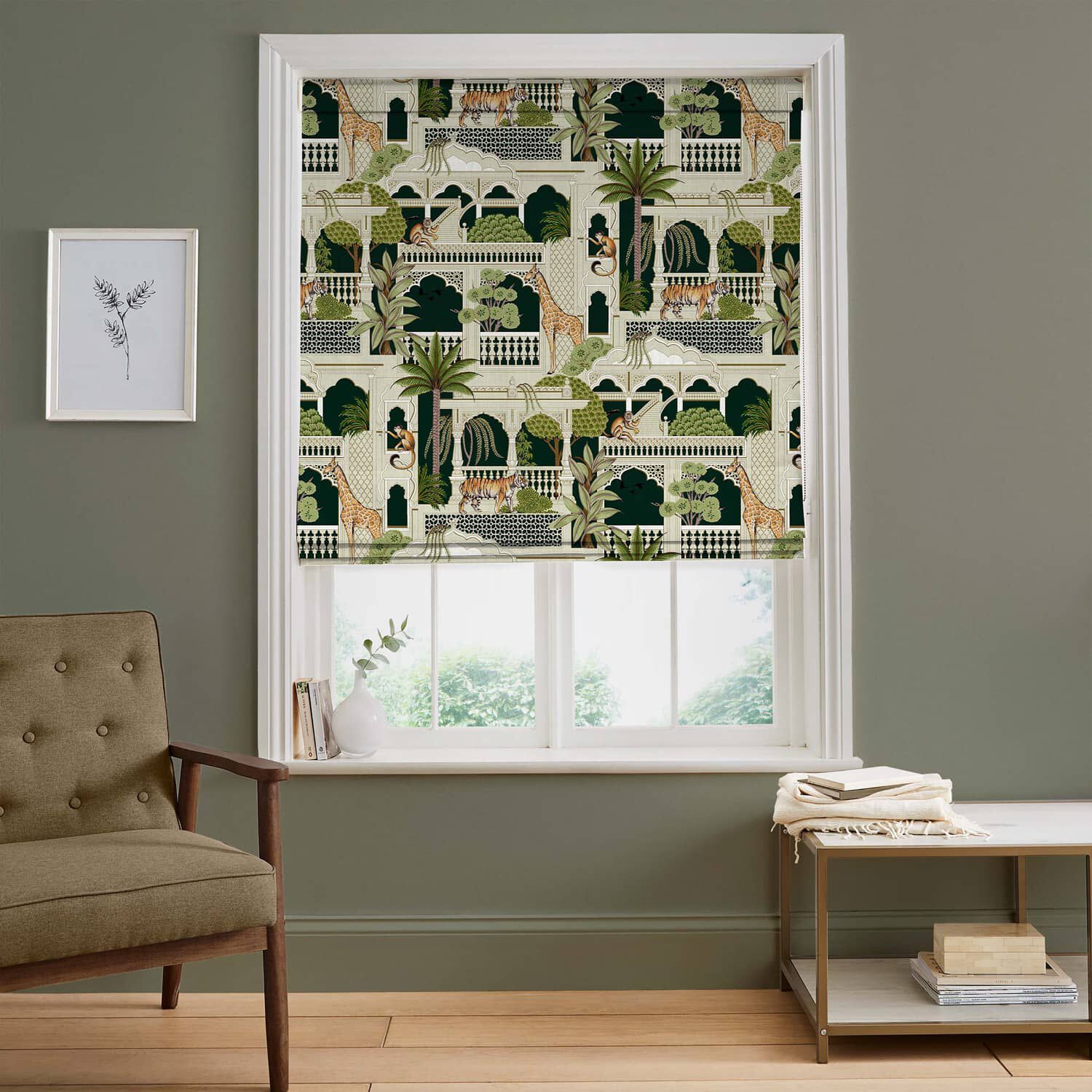 Animahal Emerald Roman Blind