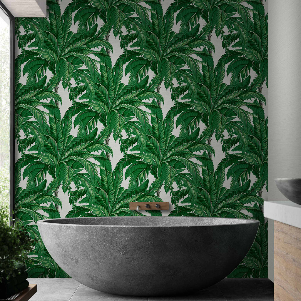 Daintree Palm Pearl Wallpaper