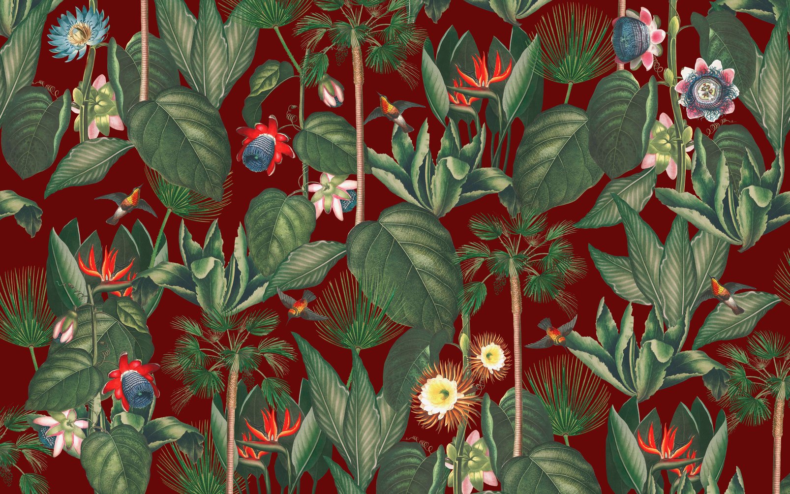 Botanique Jungle Rouge Bespoke Mural - 112476_TILE_01.jpg