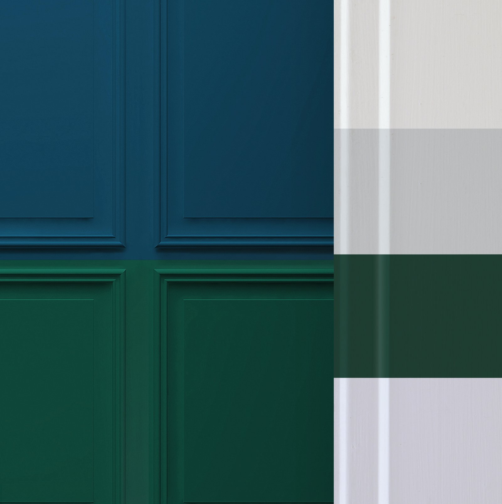 Colour Block Panelling Teal Bespoke Mural - 111833_FLATLAY_01.jpg