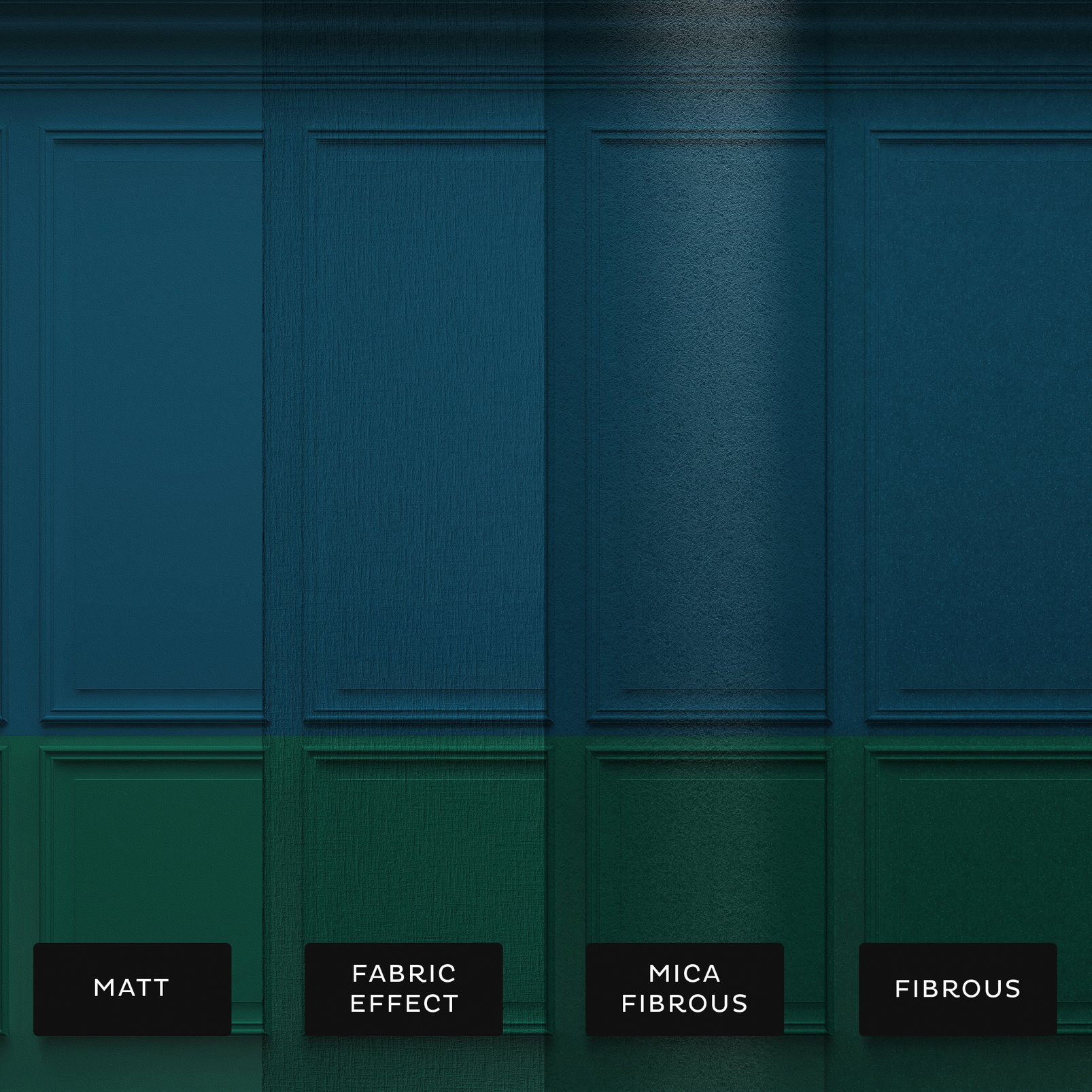 Colour Block Panelling Teal Bespoke Mural - 111833_SUBSTRATE_01.jpg