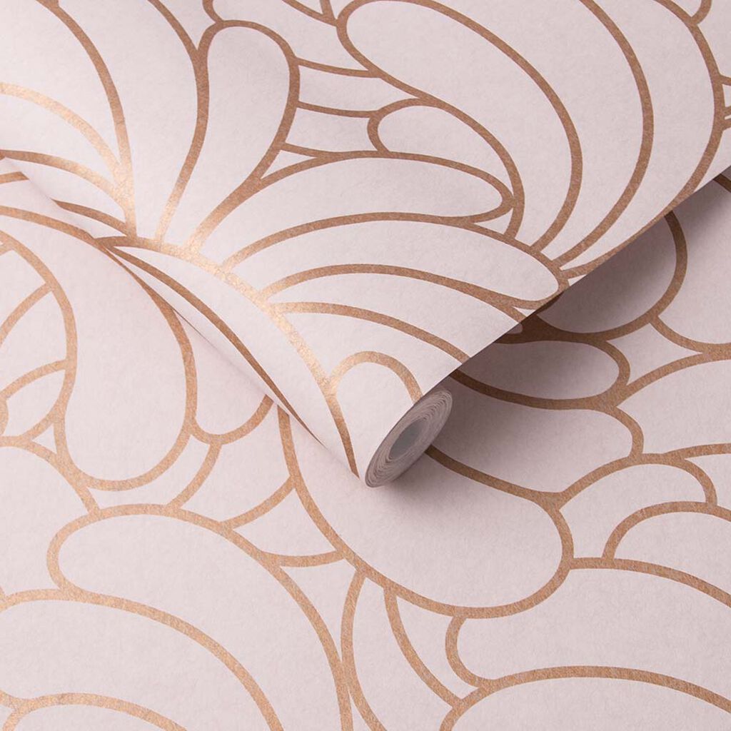 Bananas Copper Blush Wallpaper
