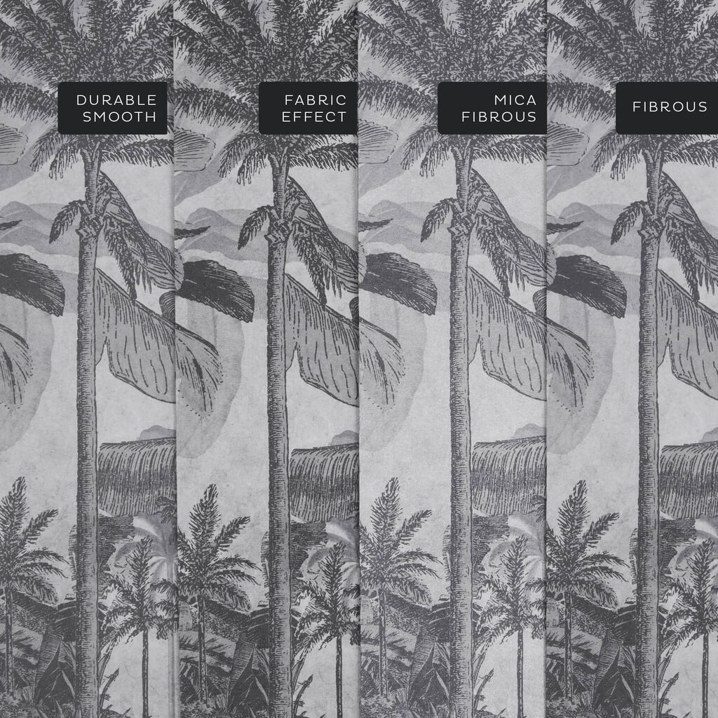 Vintage Jungle Grey Bespoke Mural