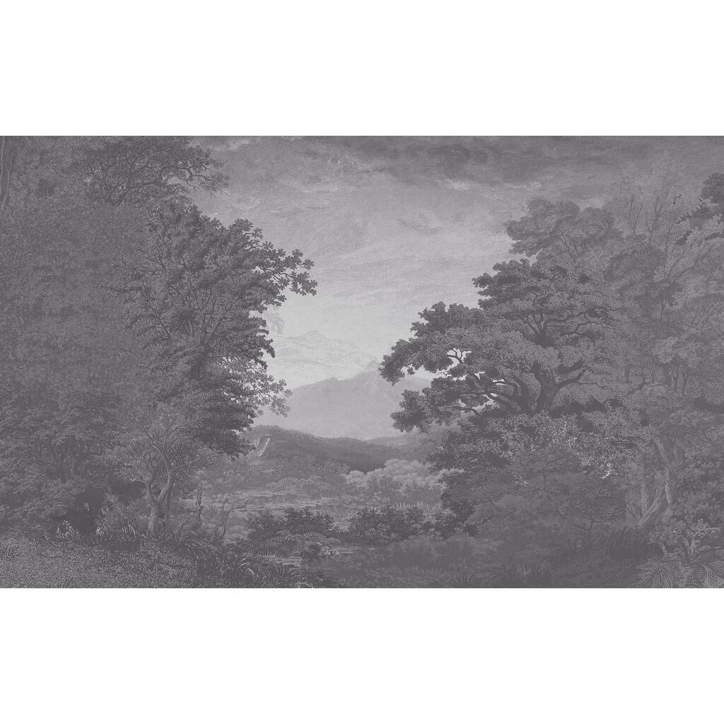 Sketch Forest Silver Bespoke Mural