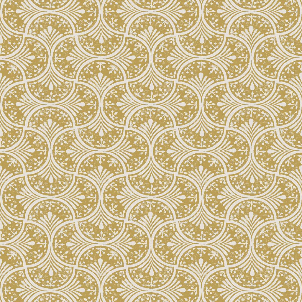 Hopwood Cottage Ochre Wallpaper