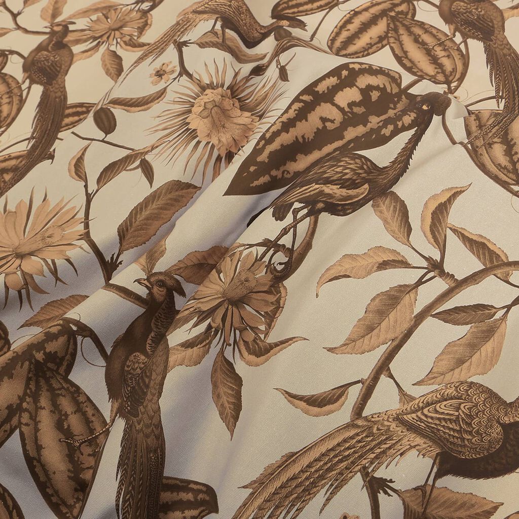 Amherst's Garden Gold Roman Blind