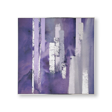Purple Harmony Framed Canvas Wall Art