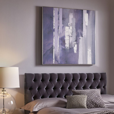 Purple Harmony Framed Canvas Wall Art