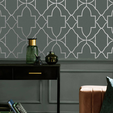 Versailles Sage Wallpaper