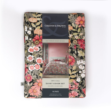 Wallflower Night Garden Black Duvet Cover Set - 124696_PACK_ WALLFLOWER NIGHT GARDEN BLACK BED LINEN_01.jpg