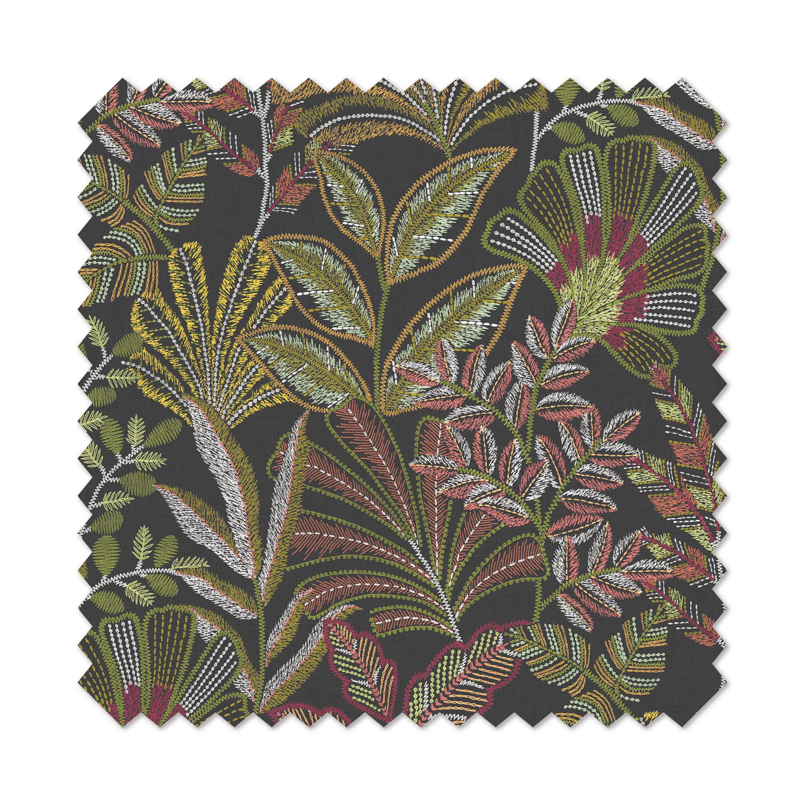 Vendura Weave Black & Damson Roman Blind - 142567rom_FLATLAY_01.jpg