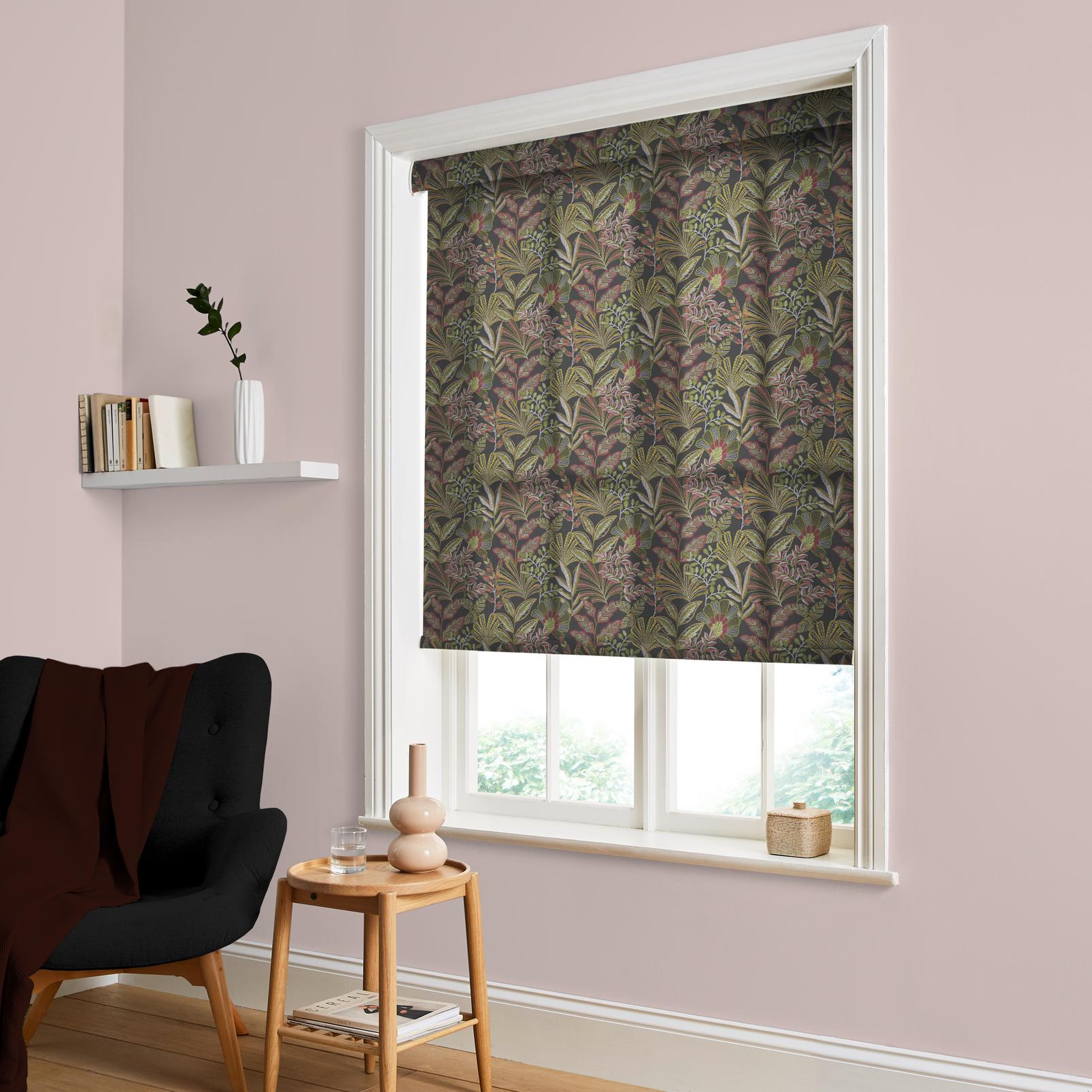 Vendura Weave Black and Damson Roller Blind - 142639rol_ROOMSET_01.jpg