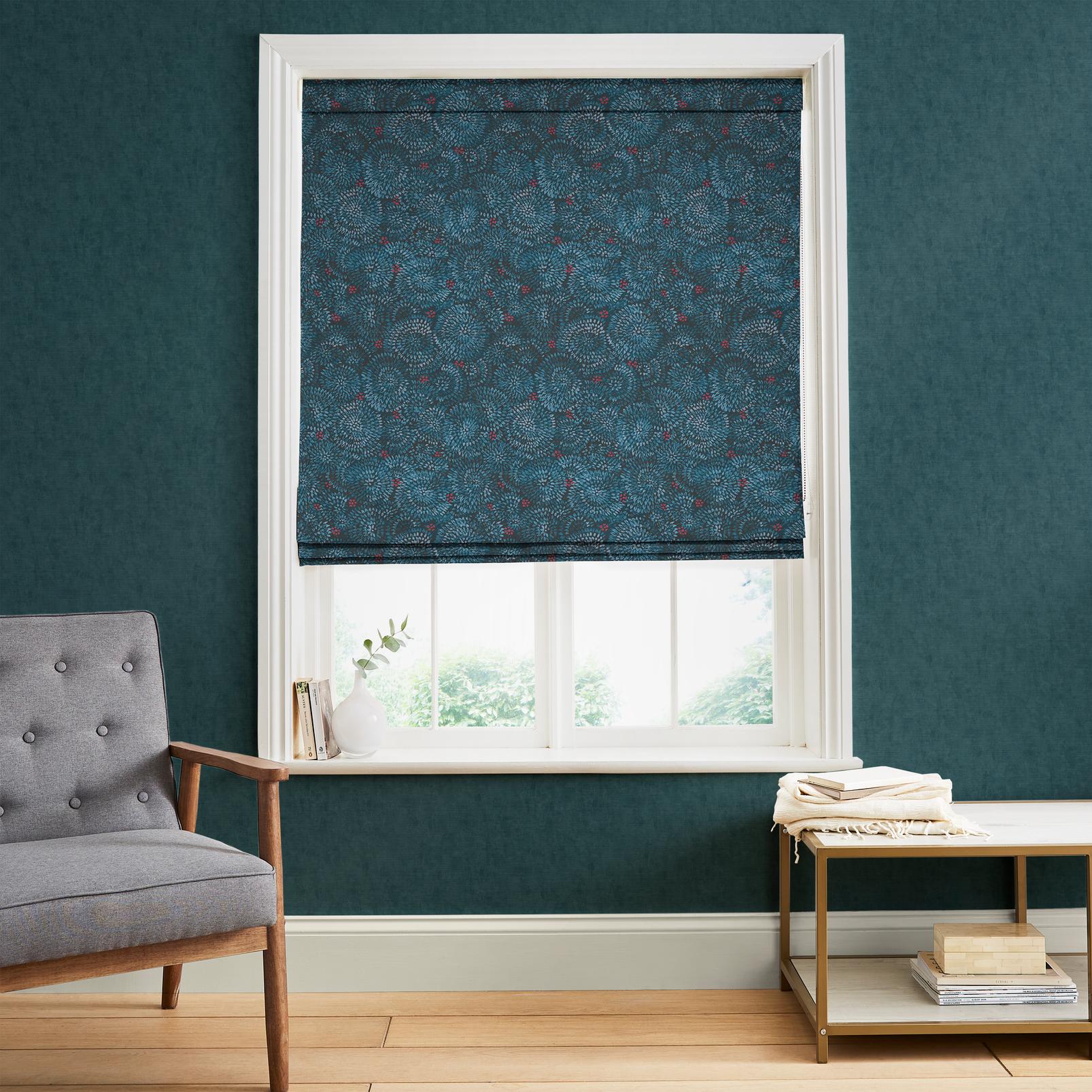 Above the Canopy Midnight Navy Roman Blind - 142552rom_ROOMSET_01.jpg